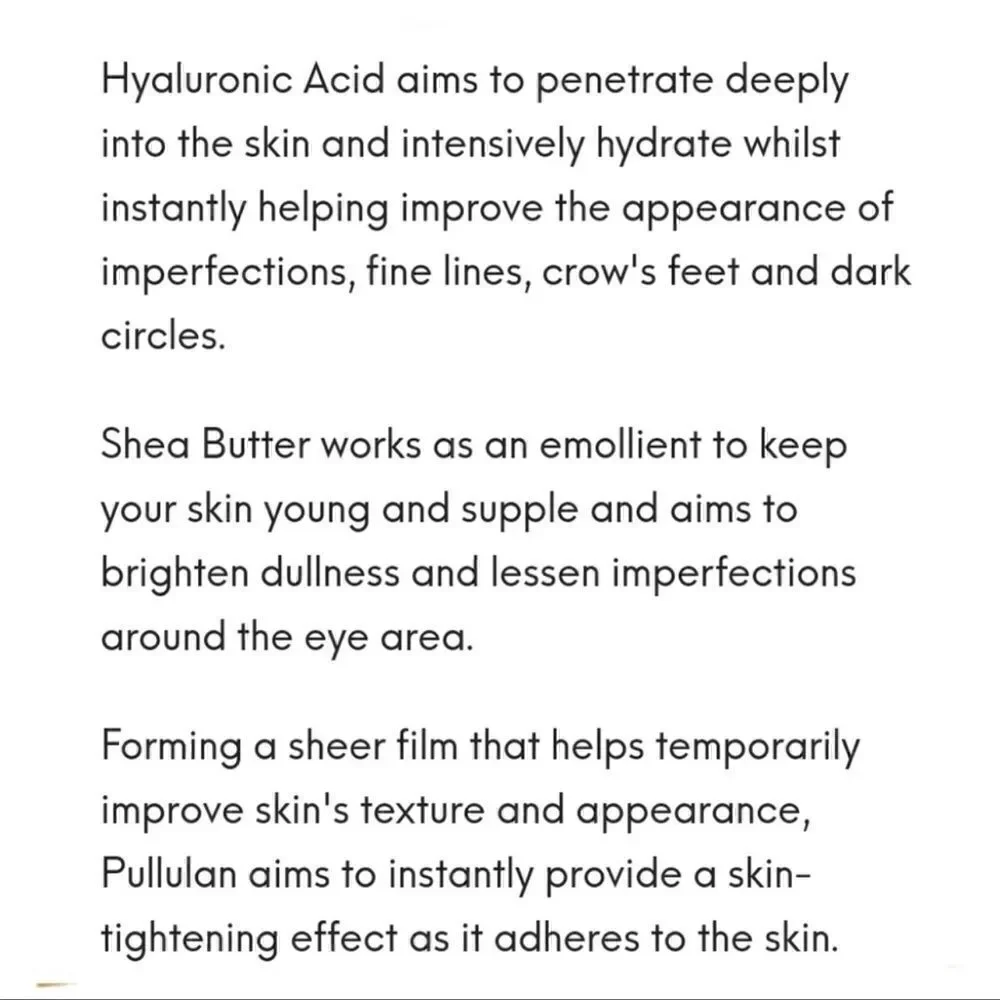 Avant Brightening & De-Puffing Hyaluronic Overnight Eye Recovery Mask